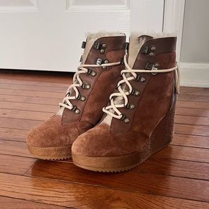 Joie shearling booties sz 6.5